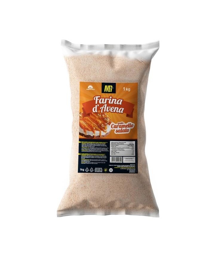 Mg FOOD Farina D'avena Micronizzata Caramello Salato 1Kg