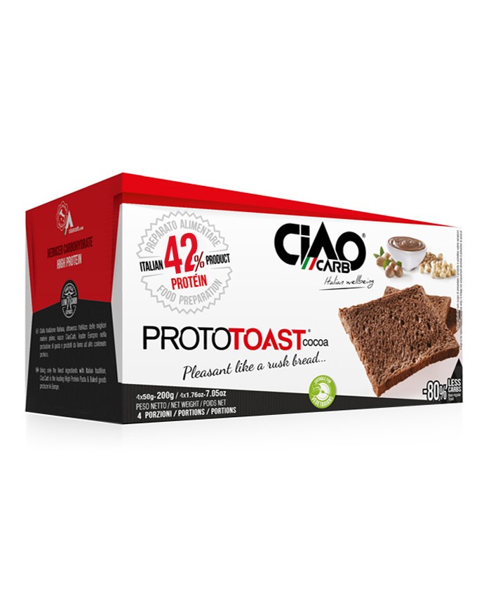 Ciao Carb Prototoast Stage1 Cacao 200g (4x50 gr) Ciao Carb Prototoast Stage1 Cacao 200g (4x50 gr)
