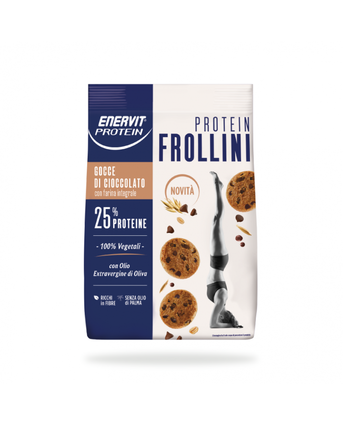 Enervit Frollini Proteici Gocce di Cioccolato 200 g Enervit Frollini Proteici Gocce di Cioccolato 200 g