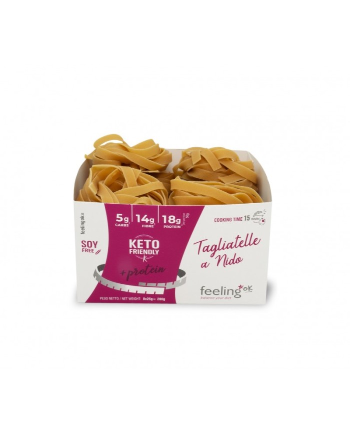 Feeling Ok Tagliatelle a nido naturali + Protein 200 gr Feeling Ok Tagliatelle a nido naturali + Protein 200 gr