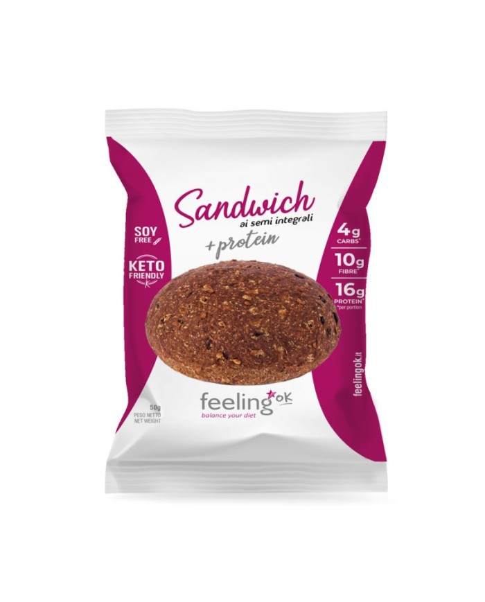 Feeling Ok Sandwich +Protein ai semi integrali 50gr