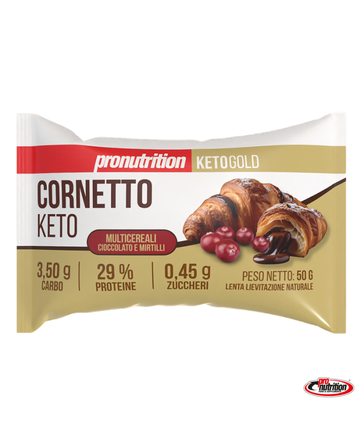 Pro Nutrition Cornetto Keto Multicereali Cioccolato e Mirtilli 50g