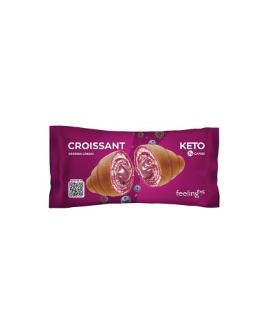 Feeling Ok Croissant ripieno di crema ai frutti di bosco +protein 50 gr