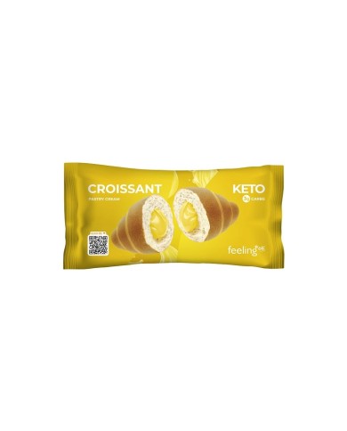 Feeling Ok Croissant ripieno di crema pasticcera +protein 50 gr