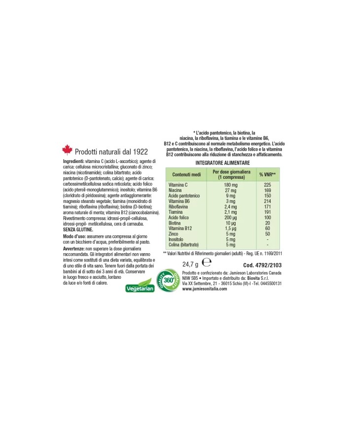 Jamieson Complesso B 60cpr