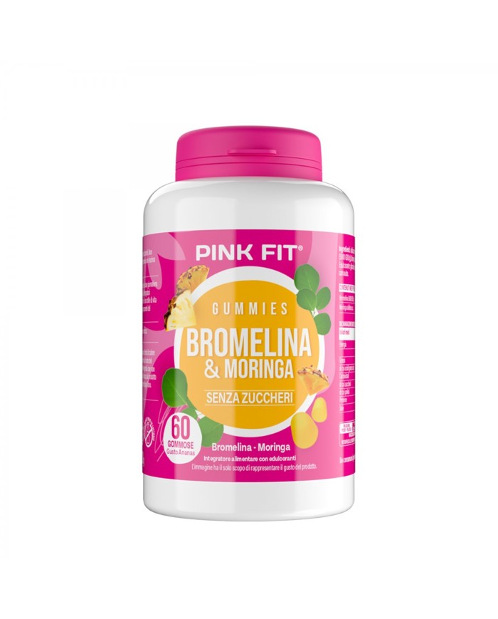 Pink Fit Bromelina e Moringa 60 gummies