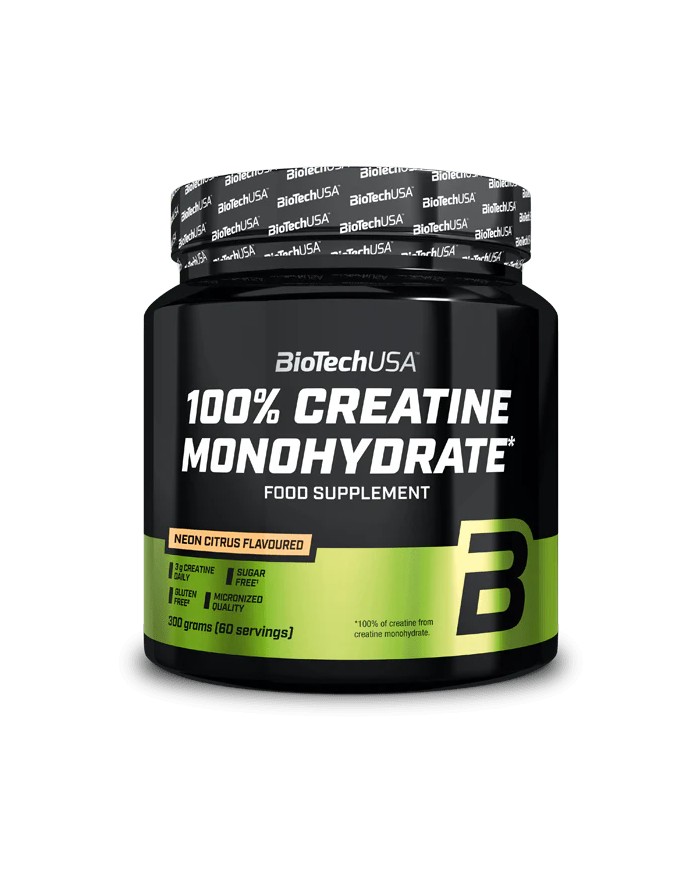Biotech USA 100% Creatine Monohydrate aromatizzata 300gr