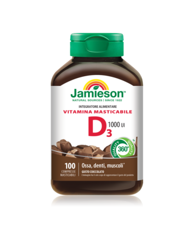 Jamieson Vitamina D3 Masticabile 100cpr